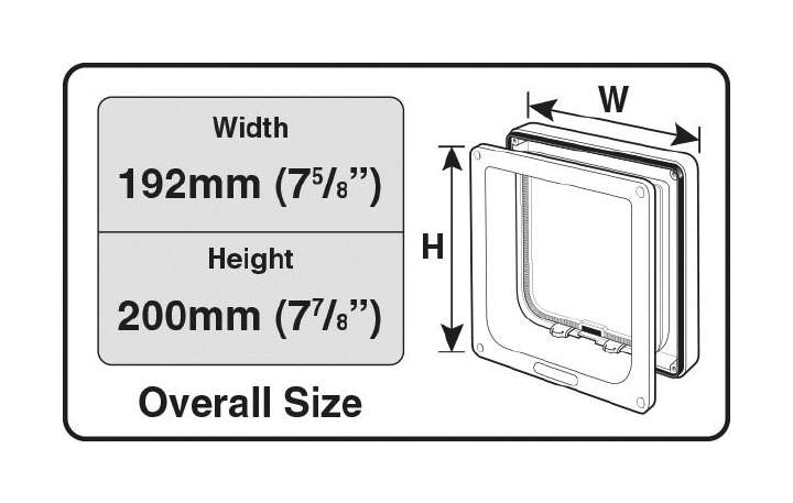 CAT MATE Katzenklappe 4-Wege